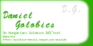 daniel golobics business card